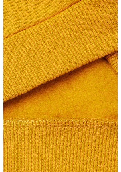 Erkek Bebek Kapüşonlu Sweatshirt - Hardal