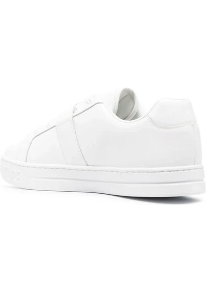 Kadın Versace Hakiki Deri Sneaker Ayakkabı - Beyaz