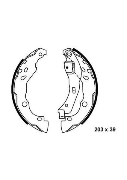 Arka Kampana Pabuç Balata Dacıa Logan 1.5l Dcı 04-12 / Renault Clıo Iıı 1.5l Dcı 12-