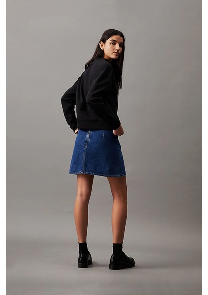 Kadın Ck Hero Logo Sweatshirt - Siyah fiyatları