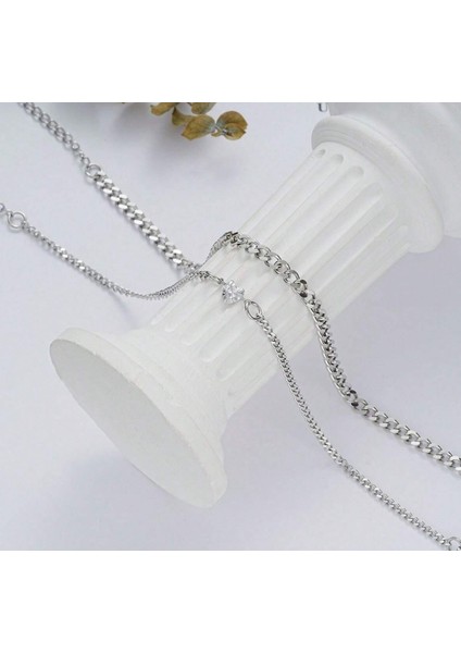 Gümüş Şık Zincir Bileklik Çift Sevgili Arkadaşlık fırsatları