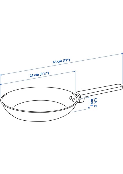 Mıddagsmat 24 cm Kızartma Tavası