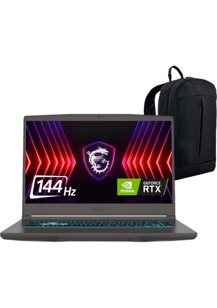 Thin 15 B12VE-1892XTR Intel Core I7 12650H 16GB 512GB SSD RTX4050 6gb 15.6" Fhd 144Hz Freedos Dizüstü Bilgisayar - Webzone Çanta WZ01