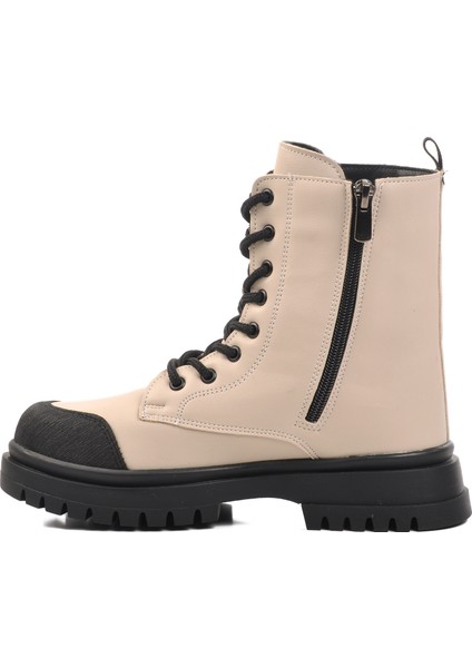 1566-F Krem Içi Polarlı Kız Çocuk Bot fiyatları