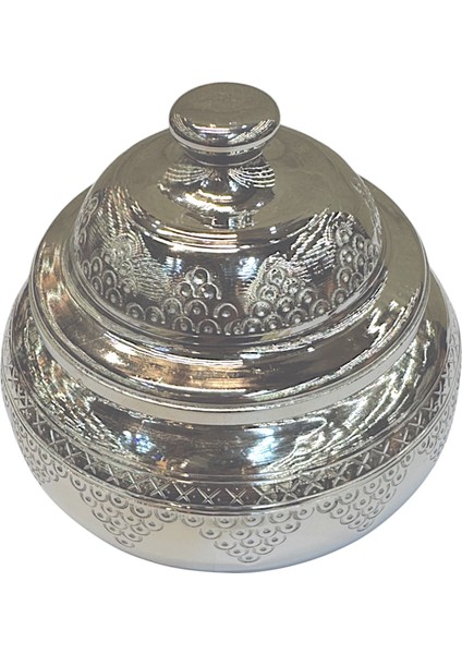 Salkım Desenli Bakır Şekerlik, Gümüş
