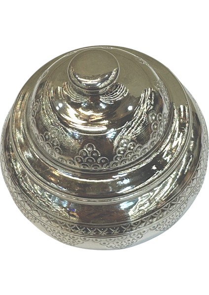 Salkım Desenli Bakır Şekerlik, Gümüş