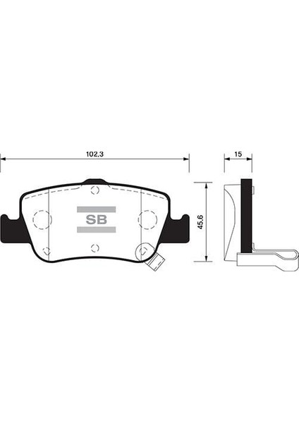 Arka Fren Balata Toyota Aurıs. Corolla 1.33L 1.6l 1nr-Fe 1zr-Fae NRE180 ZRE181 ZRE185 12- 1.4l 1nd-Ftv D-4d NDE150 NDE180 07-