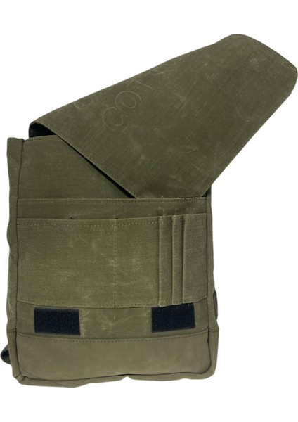 Vintage Su Geçirmez Kanvas Salaş Unisex Günlük Okul Tablet Sırt Çantası Naoko S 24 cm x 30 cm
