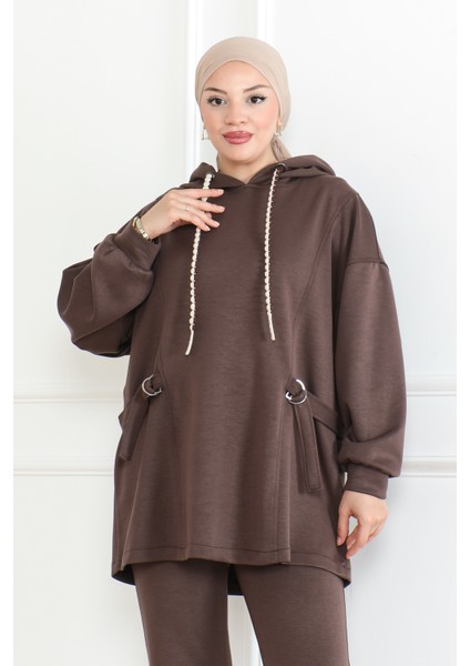 Aura Modal Scuba Takım & Kahverengi indirimleri