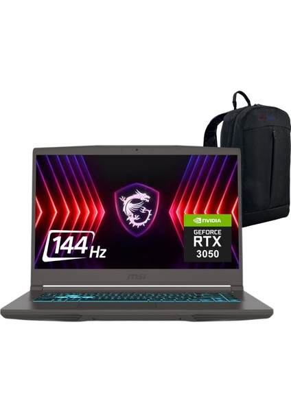 Thın 15 B12UC-2636XTR I5-12450H 32GB 1tb SSD RTX3050 4gb 15.6" Fhd 144Hz Freedos Dizüstü Bilgisayar - Webzone Çanta WZ02
