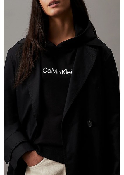 Kadın Hero Logo Sweatshirt - Siyah modelleri