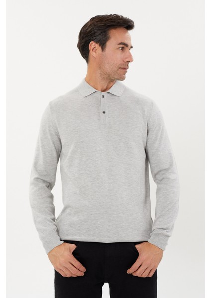 Tony Classics Polo Yaka Basic Uzun Kollu Triko- T-1006
