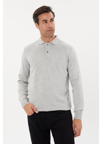Tony Classics Polo Yaka Basic Uzun Kollu Triko- T-1006