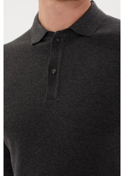 Tony Classics Polo Yaka Basic Uzun Kollu Triko- T-1006