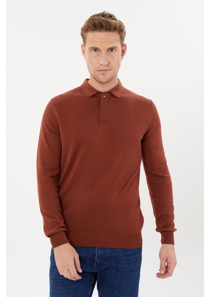 Tony Classics Polo Yaka Basic Uzun Kollu Triko- T-1006