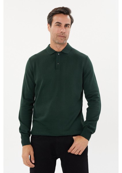 Tony Classics Polo Yaka Basic Uzun Kollu Triko- T-1006