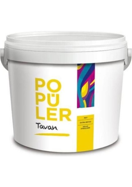 Popüler Tavan Boyası Mat Beyaz 10 kg