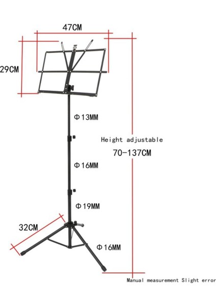 LM203 Nota Sehpası Çantalı Kalın Profil Metal By Toga modelleri