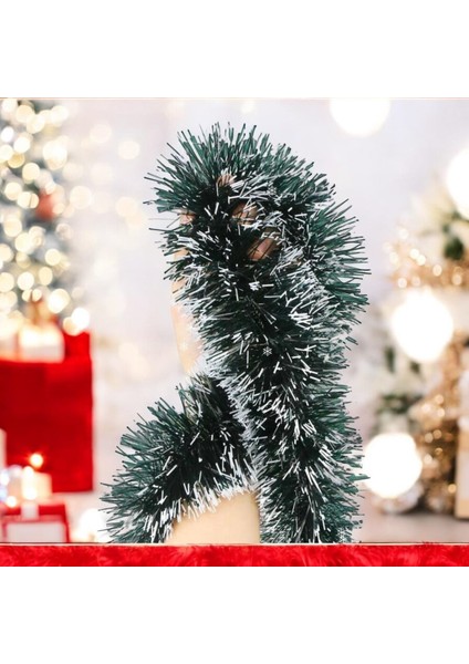 Yılbaşı Sim Süs Karlı Çift Renk 10 cm 2 Metre
