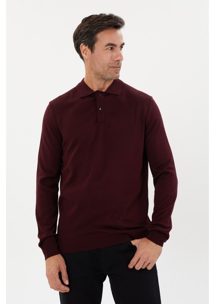 Classics Polo Yaka Basic Uzun Kollu Triko- T-1006