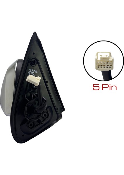 Dış Dikiz Aynası Toyota Hilux Vigo 2015-> Elektrikli, Sinyalli, Manuel Katlanır, Krom Kapak, 5 Pin indirimleri
