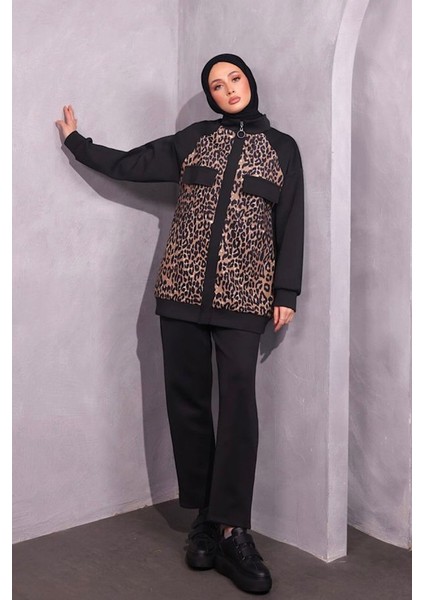 Ases Tunik Pantolon Scuba Ikili Takım 1295 - Siyah modelleri