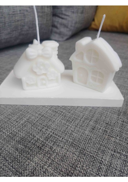 Dekoratif Ev Mum 2li, Kurabiye Adam Mum,dekoratif Mum, Yeni Yil si, Yeni Ev, Yeni Iş si, Doğum Günü si, Doğum Günü si