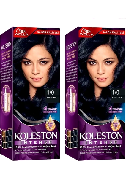 Wella Koleston Intense Saç Boyası 1/0 Mavi Siyah 2x