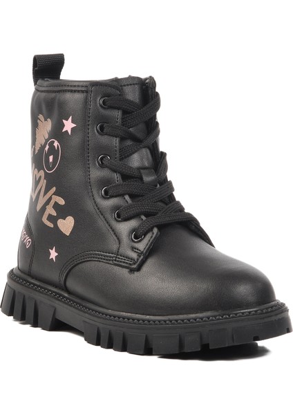 1791-F Siyah-Pudra Kaymaz Taban Çocuk Bot modelleri