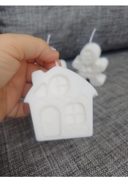 Dekoratif Ev Mum 2li, Kurabiye Adam Mum,dekoratif Mum, Yeni Yil si, Yeni Ev, Yeni Iş si, Doğum Günü si, Doğum Günü si