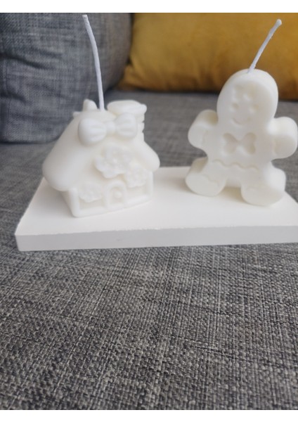 Dekoratif Ev Mum 2li, Kurabiye Adam Mum,dekoratif Mum, Yeni Yil si, Yeni Ev, Yeni Iş si, Doğum Günü si, Doğum Günü si indirimleri