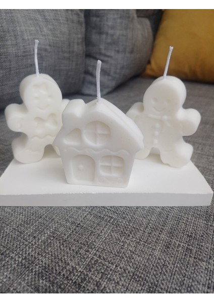 Dekoratif Ev Mum 2li, Kurabiye Adam Mum,dekoratif Mum, Yeni Yil si, Yeni Ev, Yeni Iş si, Doğum Günü si, Doğum Günü si