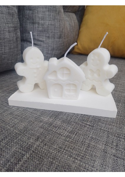 Dekoratif Ev Mum 2li, Kurabiye Adam Mum,dekoratif Mum, Yeni Yil si, Yeni Ev, Yeni Iş si, Doğum Günü si, Doğum Günü si