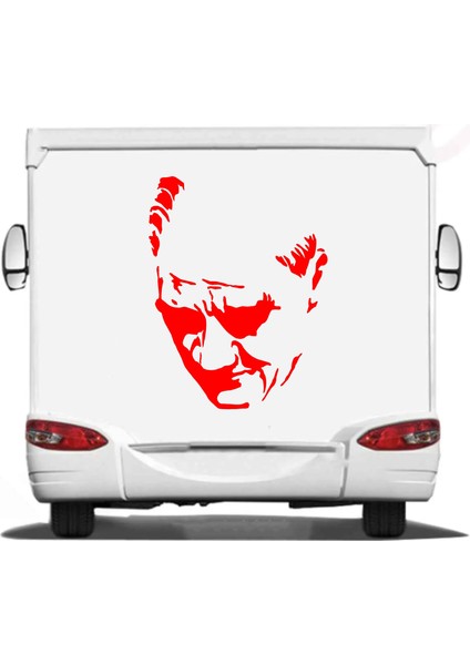 Atatürk Silüeti Gazi Mustafa Kemal Atatürk Sticker Etiket 00620