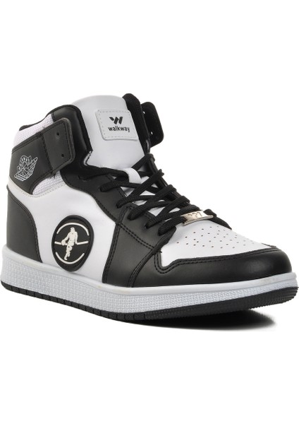 Siyah-Beyaz Erkek Hi Sneaker
