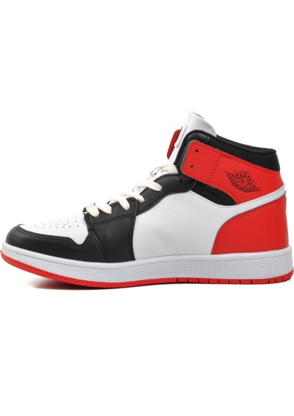 Siyah-Beyaz-Kırmızı Erkek Hi Sneaker fiyatları