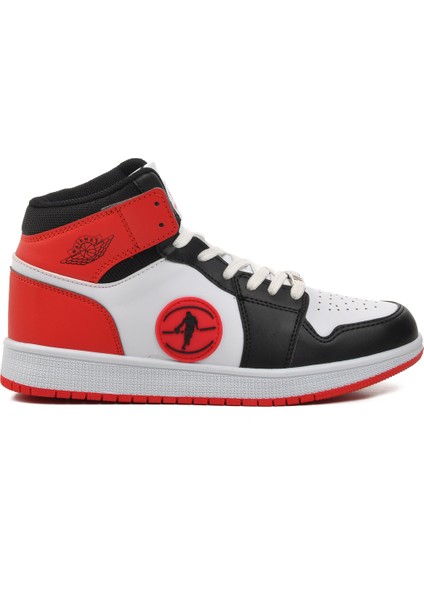 Siyah-Beyaz-Kırmızı Hi Sneaker modelleri