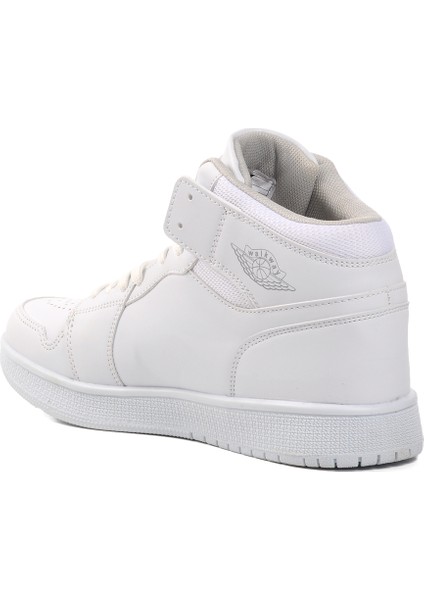 Beyaz-Beyaz Erkek Hi Sneaker fırsatları