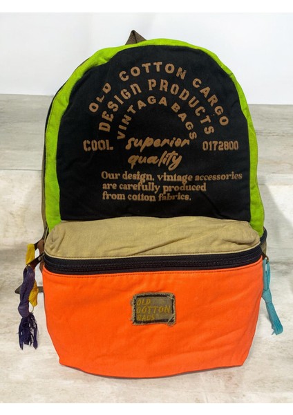 Vintage Tek Gözlü Disayn Sırt Günlük Okul Gezi Çantası Donny Bag 30 cm x 44 cm