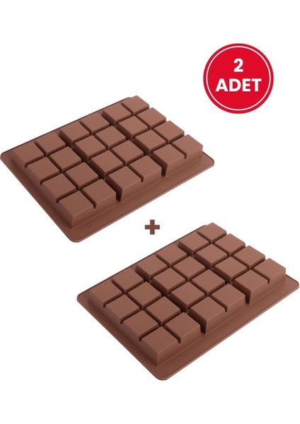 Dubai Çikolatası Kalıbı Silikon Çikolata Kalıbı Büyük Boy 2 Adet 27X17 cm fiyatları