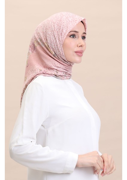 Desenli Eşarp Flover-09 Pembe