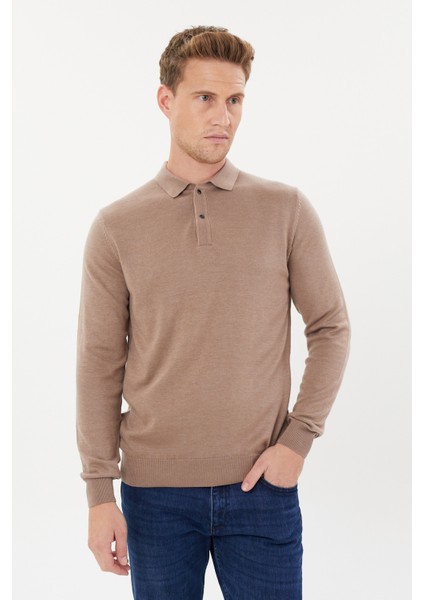 Tony Classics Polo Yaka Basic Uzun Kollu Triko- T-1006