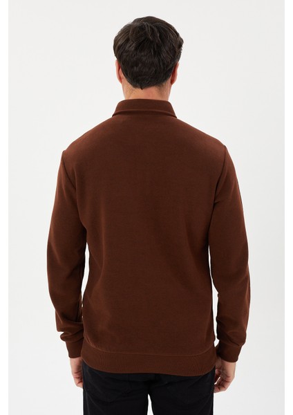 Tony Classics Cepli Kadife Selanik Polo Yaka Sweatshirt- KS-1492 modelleri