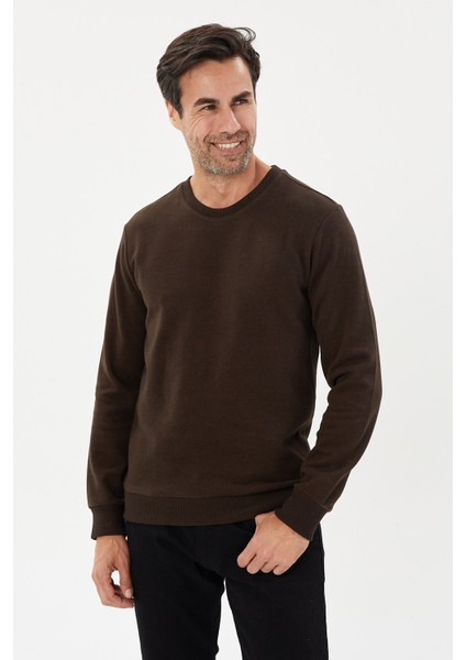 Tony Classics Kadife Selanik Bisiklet Yaka Sweatshirt- Ks- 1402