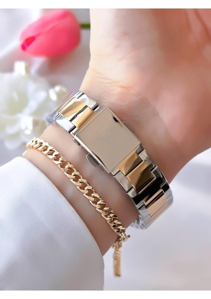 Çelik Kordon Kararma Renk Atma Yapmaz 3 Atm Suya Dayanıklı Kadın Kol Saati BTJ.1.2387.04 modelleri