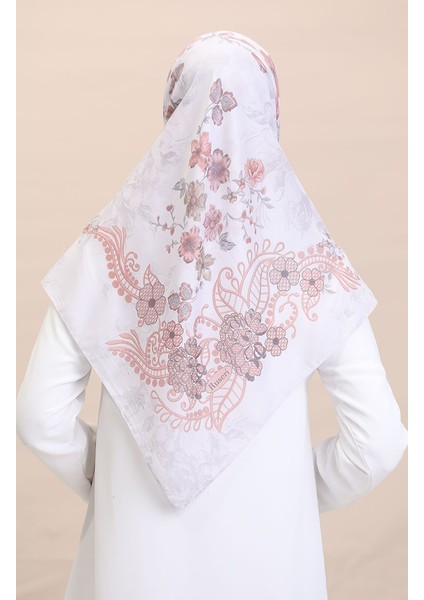 Desenli Eşarp Cvs-04 Gri Kiremit modelleri