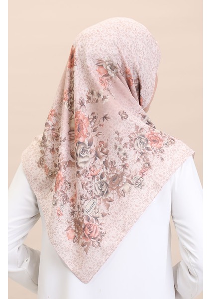 Desenli Eşarp Flover-03 Kahverengi modelleri