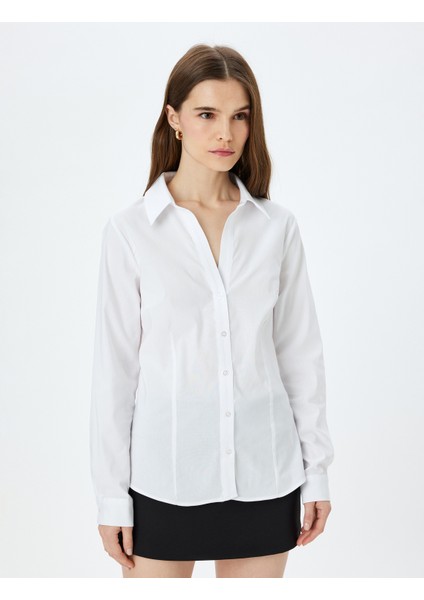 Klasik Yaka Uzun Kollu Slim Fit Gömlek modelleri