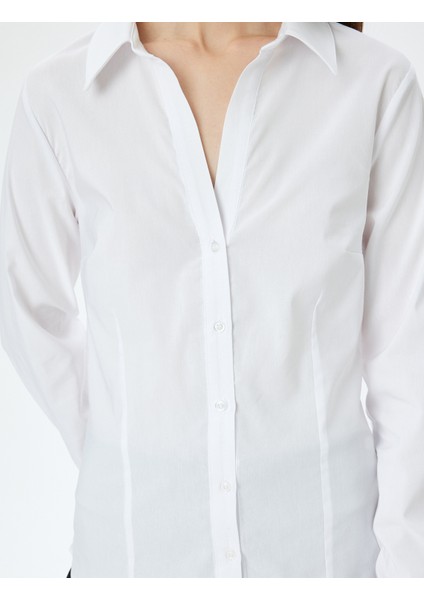 Klasik Yaka Uzun Kollu Slim Fit Gömlek indirimleri
