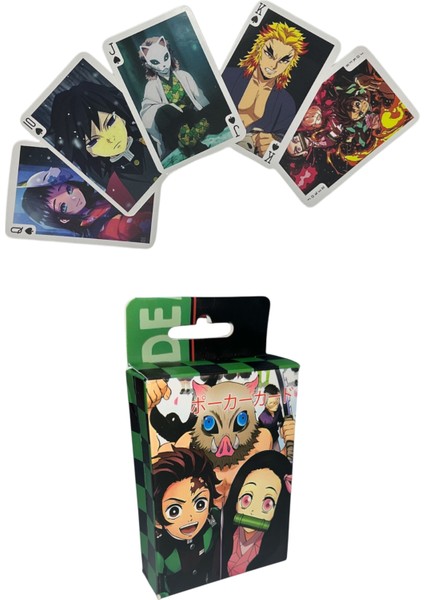 Demon Slayer Anime Iskambil Kartı Oyun Kartı Poker Kartı
